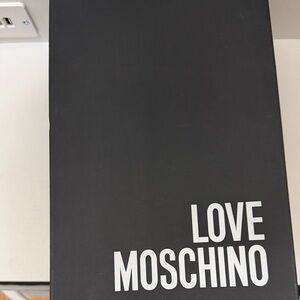 Love Moschino Gold and Tan Wedge Sandals size 38